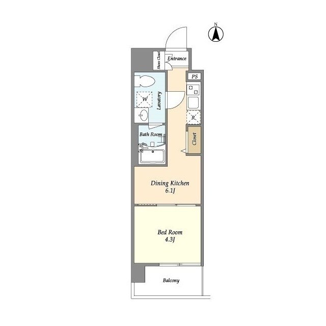 プライマル西大島駅前 間取り図