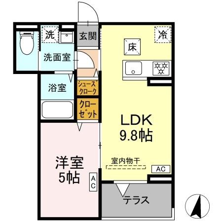 セレスティア大島 間取り図