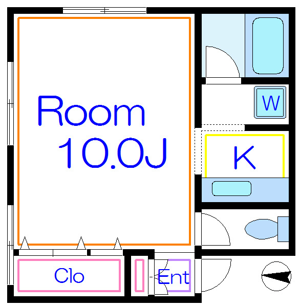 コーポアンドウ  間取り図