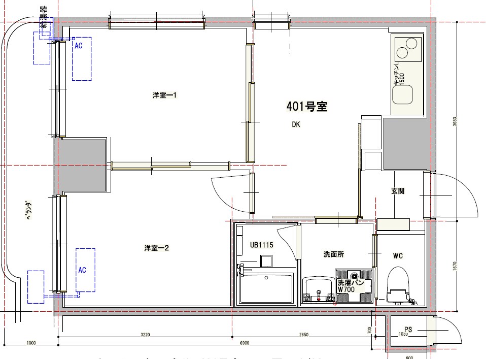 ホワイトアベニュー古谷 間取り図