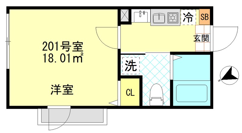 ボンボニエール一之江 間取り
