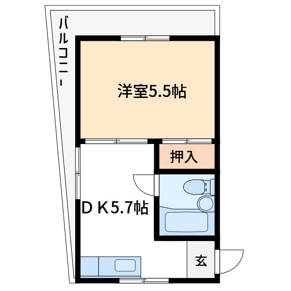 サニーハイツ東上野 間取り