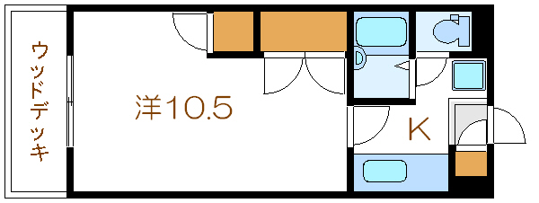 パークサイド南葛西 102号室 間取り