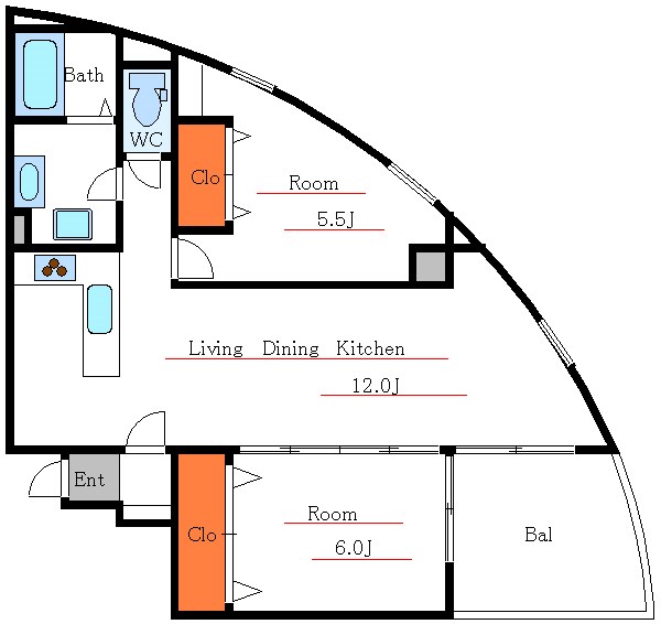クリスタルタワー 間取り
