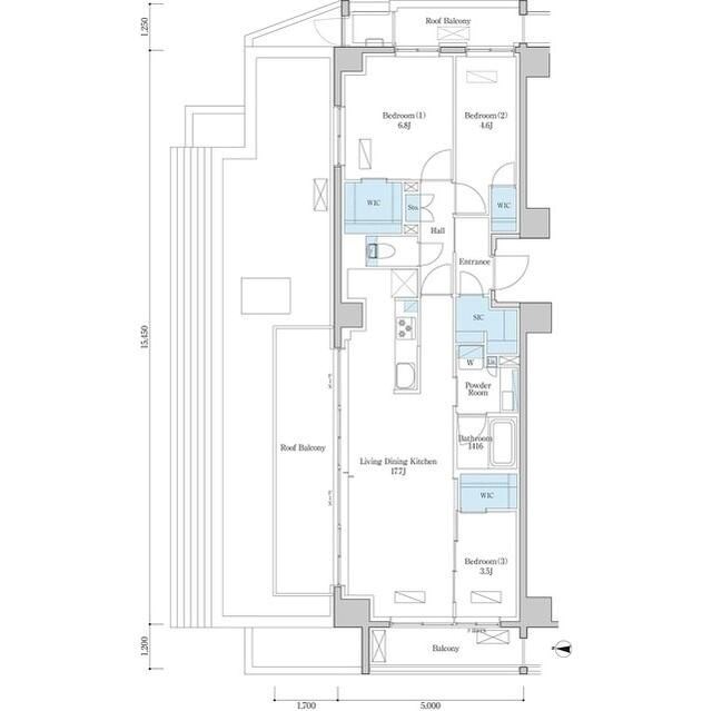デュオフラッツ篠崎 間取り図