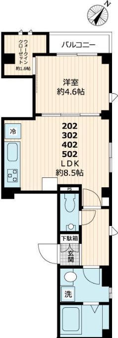 Ｔｈｅ　Ｖｉｅｕｎｏ　Ｍｕｋｏｊｉｍａ  間取り図