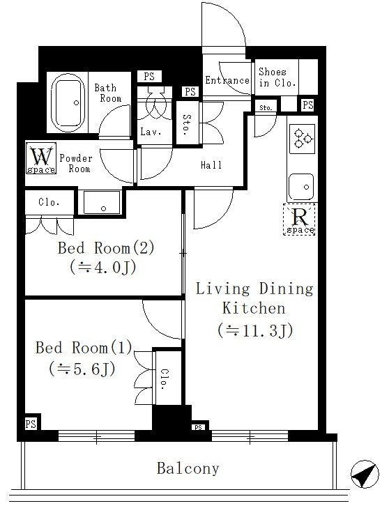 セレサ市川行徳 502号室 間取り