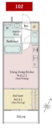 MOCXION扇 間取り図