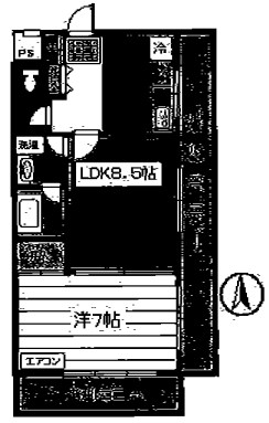 メゾンアルファ 801号室 間取り