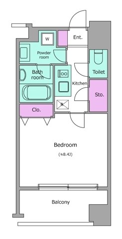 レジディア築地  間取り