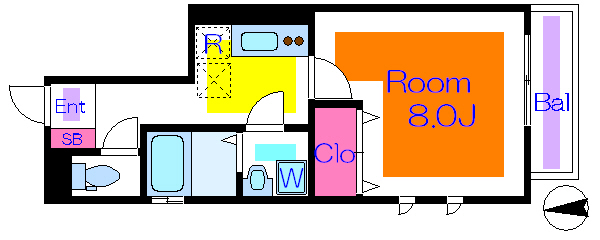 Cittaaiba（チッタアルバ）  間取り