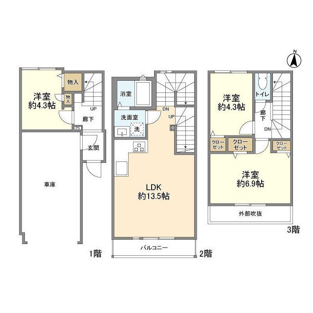 KoletTerrace北小岩＃02 間取り