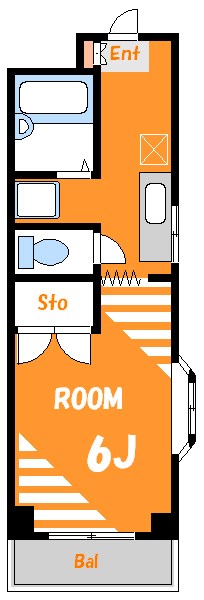 トランブルーアパルトメント 間取り