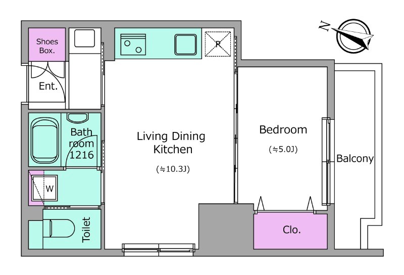 クロスレジデンス日本橋本町  間取り