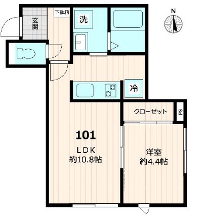 ｌｅ&amp;rsquo;ａｌｅ&amp;rsquo;ａ　レアレア 間取り図