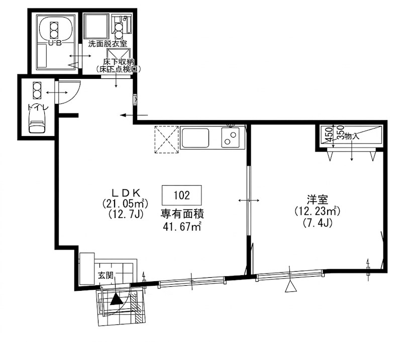villa fiore 間取り図