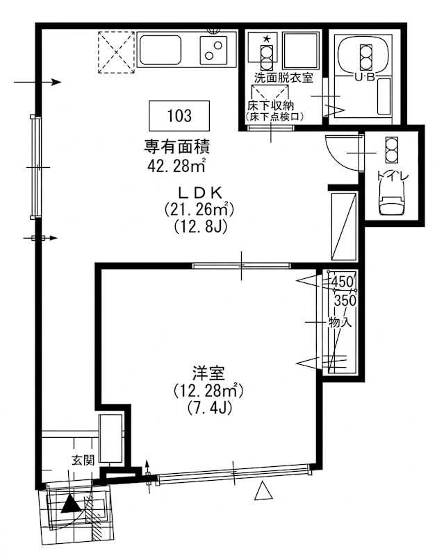 villa fiore 間取り図