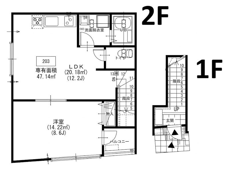 villa fiore 間取り図