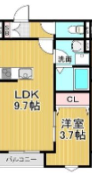 La-Crea　LKS 202号室 間取り