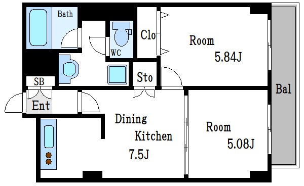 プラザ木場   間取り