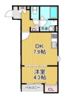 La-Crea　LKS 304号室 間取り