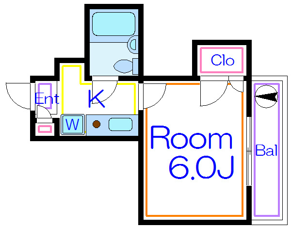 コーポ　ラミアール   201号室 間取り