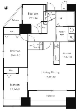 クレアールフレスカ 間取り図