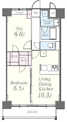 チェスナット西大島  303号室 間取り