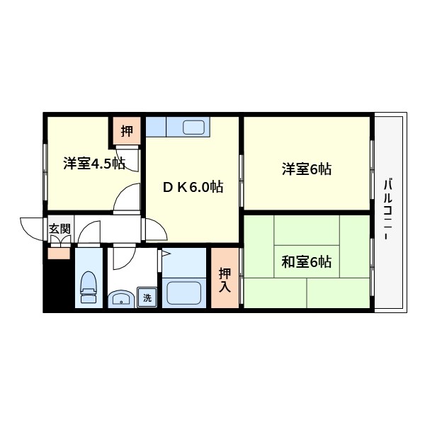 第２エームマンション 1003号室 間取り