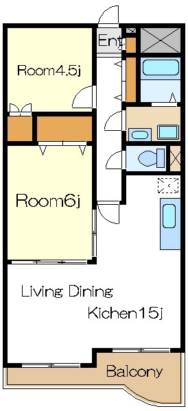 プワソンルージュ 間取り図