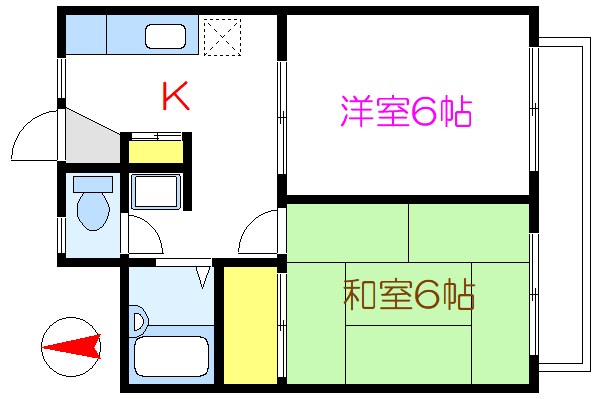ロコハウス 203号室 間取り