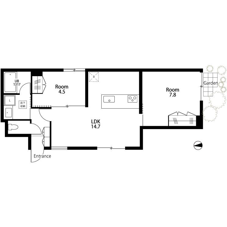 ROJI　COURT　MOTOKI 102号室 間取り