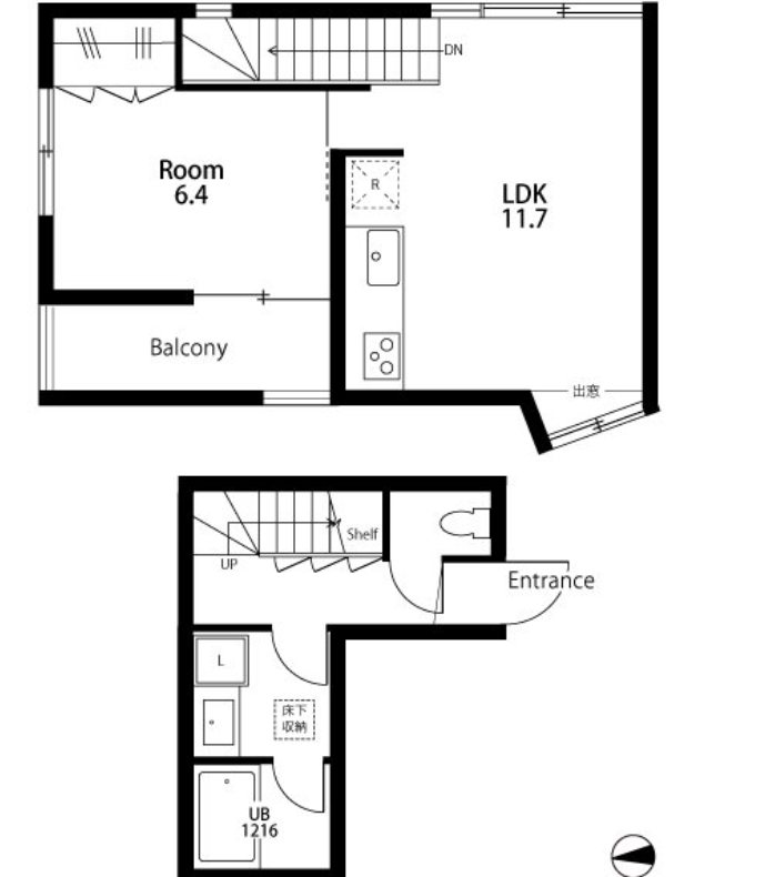 ROJI　COURT　MOTOKI 203号室 間取り