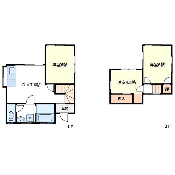 井野台貸家 間取り