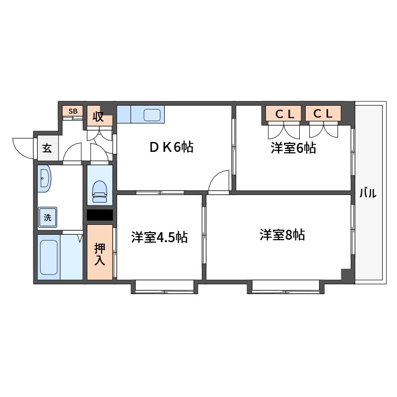 王子サウスウイング 間取り