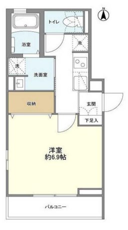 リモーネ 201号室 間取り