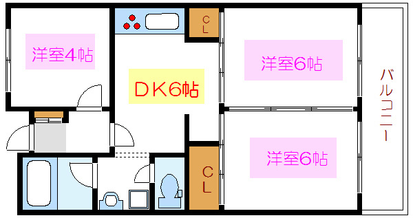 ベルシティキューブ 間取り