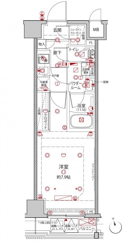 クレイシアIDZ王子 間取り