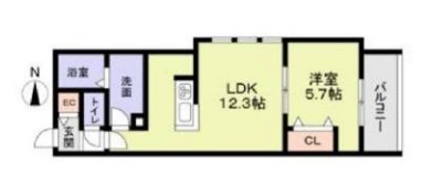 Ｃａｓａ　Ｆｏｒｅｓｔａｌｅ－Ａ 101号室 間取り