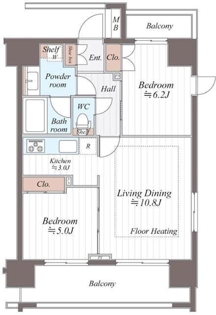 フュージョナル王子HYｓ（ハイズ）  間取り