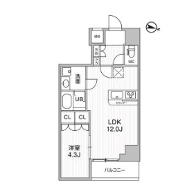 コンフォリア・リヴ千住 間取り