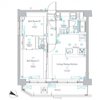 DIPS東十条駅前RESIDENCE 間取り