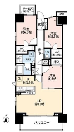 クレストシティ木場  間取り