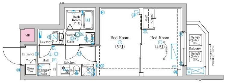 マインド梅島 305号室 間取り