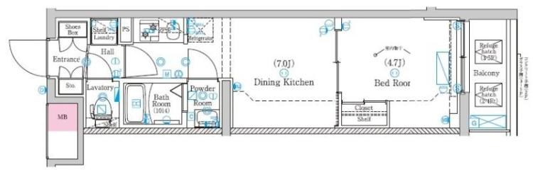 マインド梅島 間取り