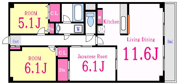ローズデール 間取り図