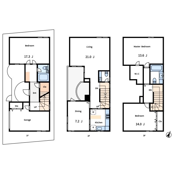 代々木1丁目戸建 間取り