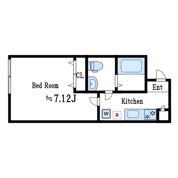 MQuarto一之江 間取り図