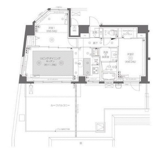 ZOOM北千住  間取り