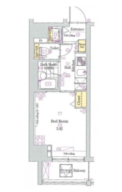 グラントゥルース西日暮里 間取り